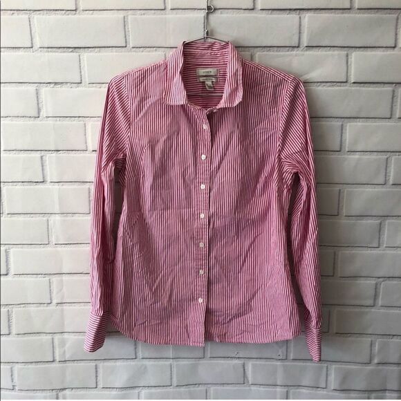 J. Crew Tops - J. Crew | Stretch Perfect Striped Shirt